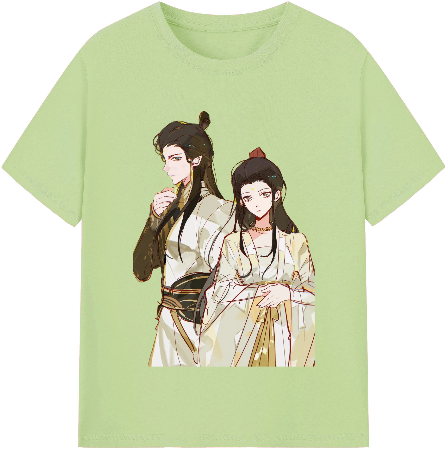 （画像用） Ne Zha 2 ナタ 魔童の大暴れ 綿100％半袖Tシャツ（フロントプリント）